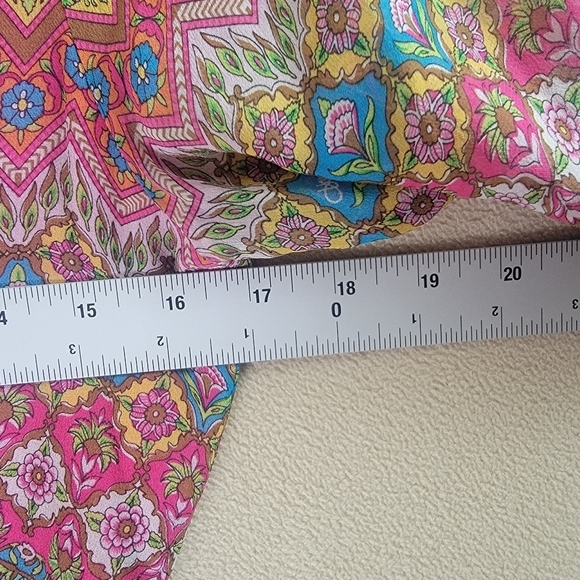 Diane von‎ Furstenberg Parry Dress Women 4 Pink Silk Geometric Floral Mini Boho - Picture 14 of 15